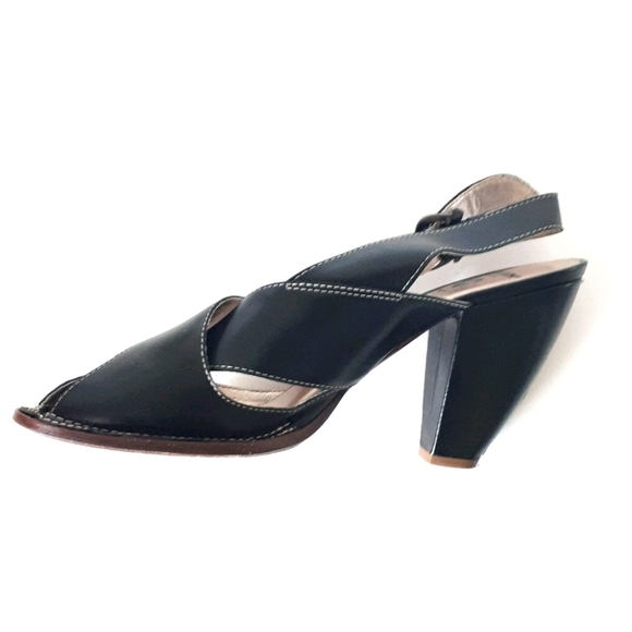 True Religion | Peep Toe Heeled Sandals - Picture 2 of 13